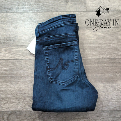 AG Adriano Goldschmied Jeans Straight Leg Dark Wash Stretch NWT $215 Size 4 (27)