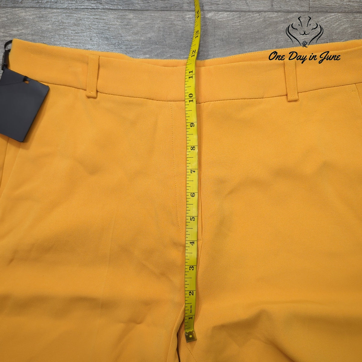 Massimo Dutti Straight Leg Tailored Dress Pants Mustard Yellow NWT Size 12