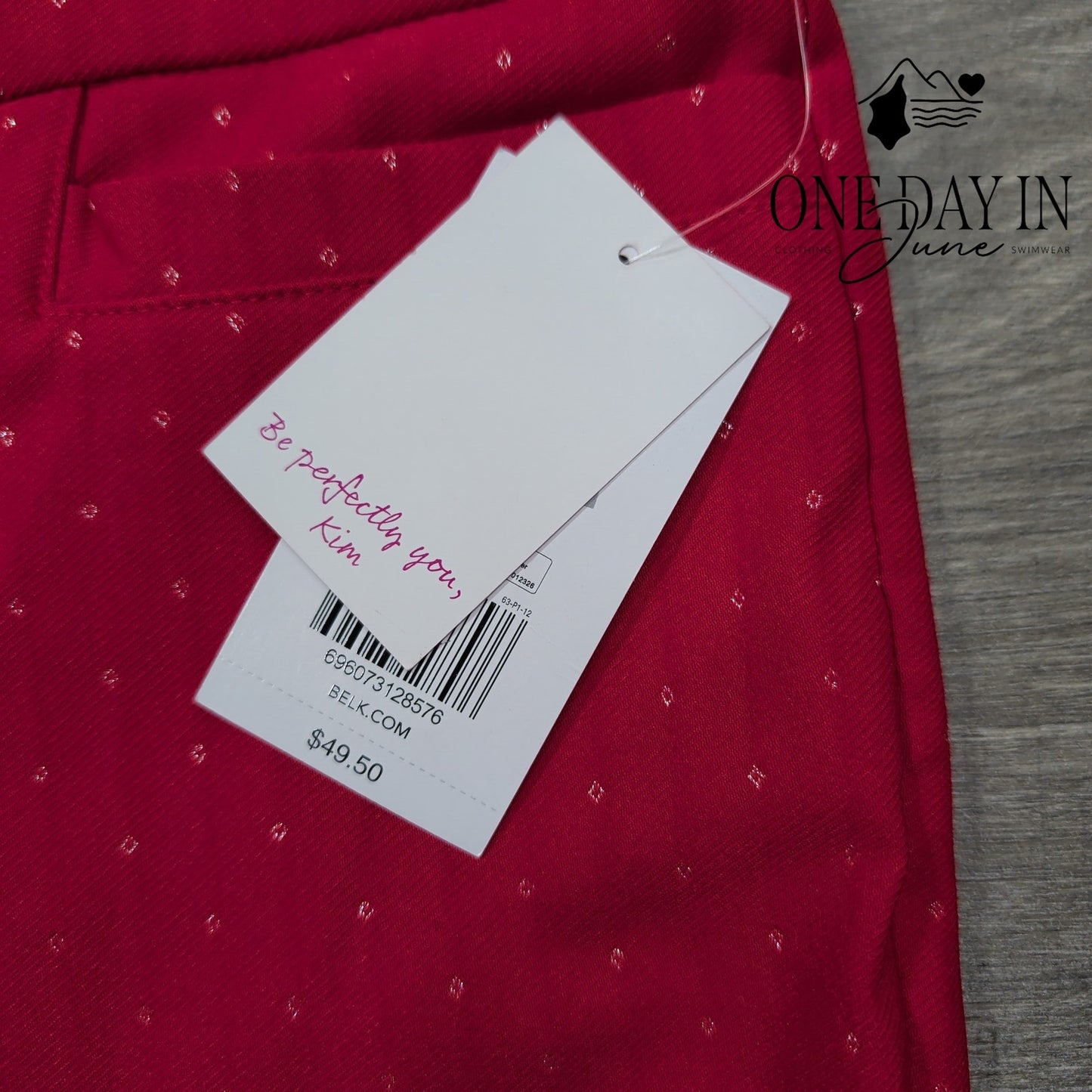 Kim Rogers Red Diamond Millenial Pants Size 14
