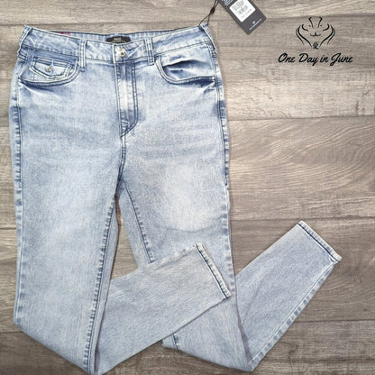 True Religion Halle High Rise Super Skinny Jeans Light Breezy Wash NWT Size 4