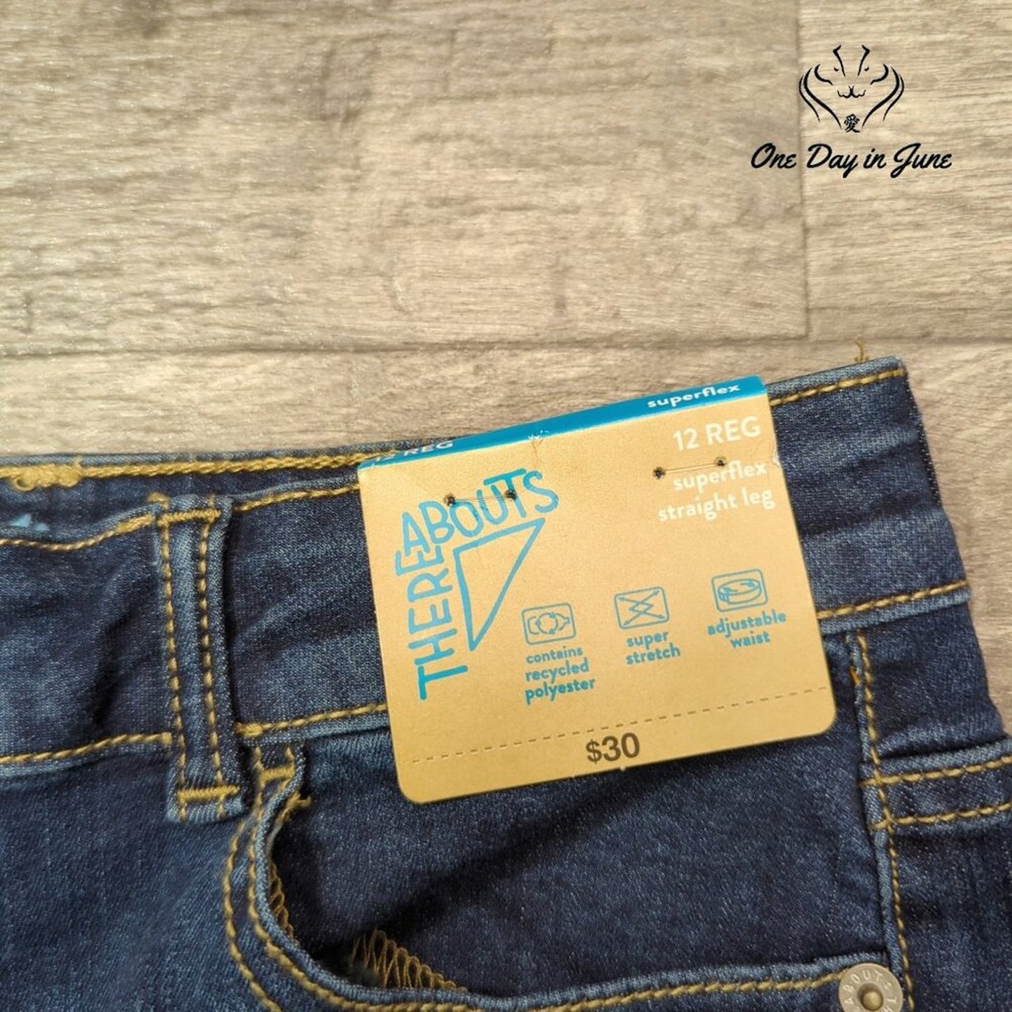 There Abouts Superflex Straight Leg Jeans Size 12