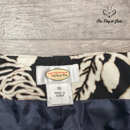 Talbots Floral Dress Pants Size 10