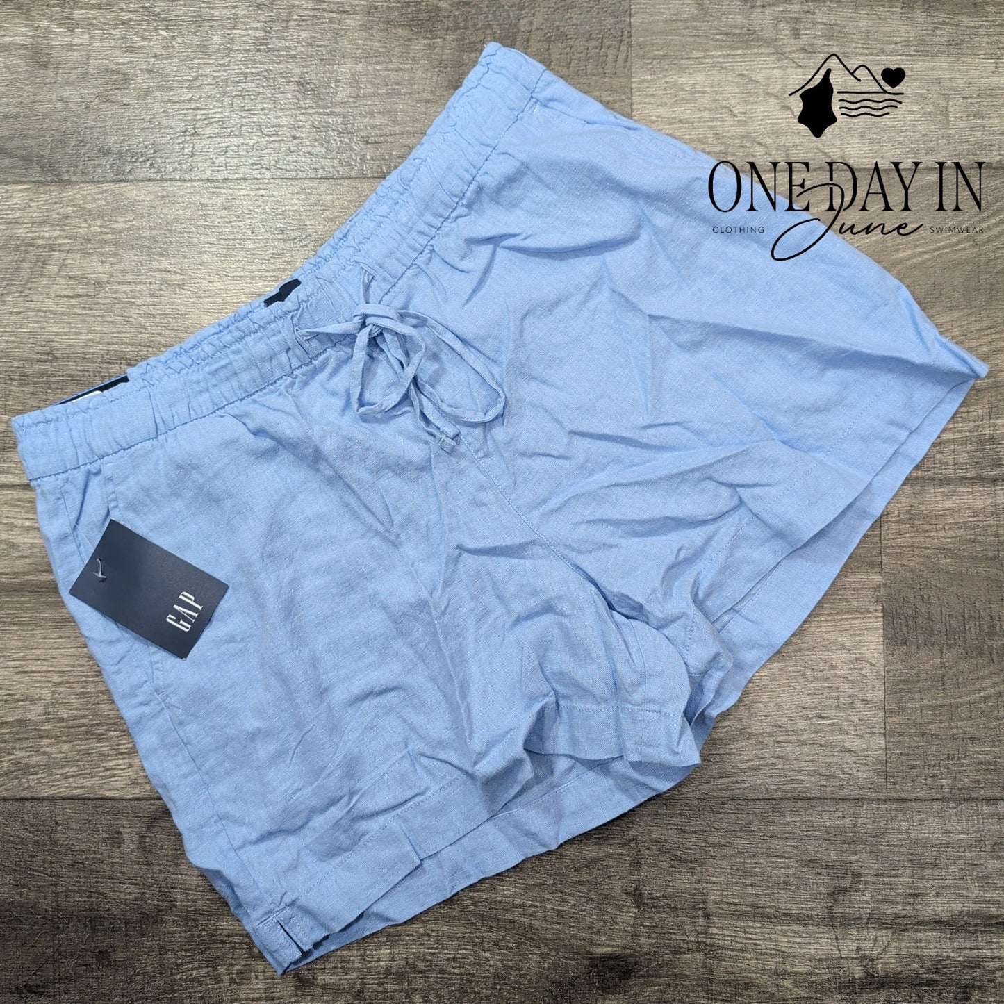 Gap Linen Pull On Shorts Size L