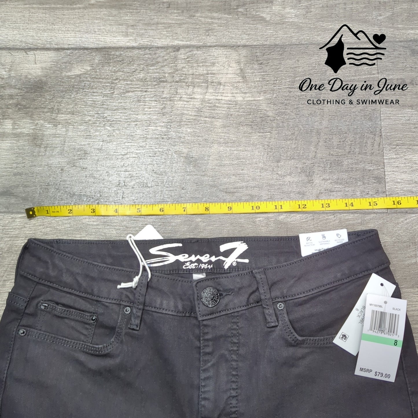 Seven7 Felicity High Rise Slim Fit Jeans Size 8