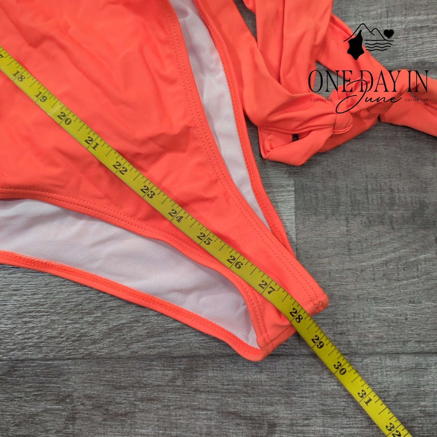 CharmLeaks Deep V Tie Wrap One Piece Swimsuit Size L