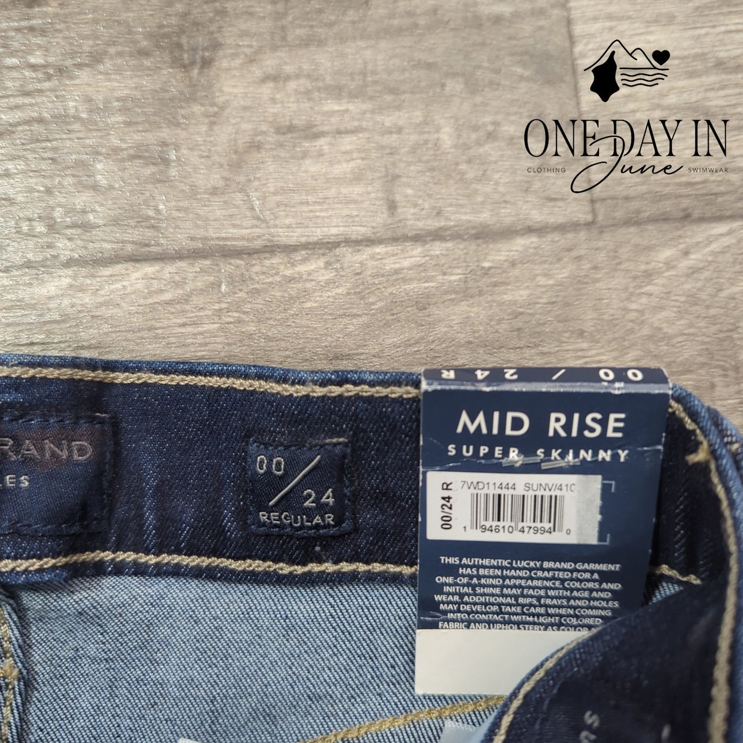 Lucky Brand Ava Mid Rise Super Skinny Jeans Size 00