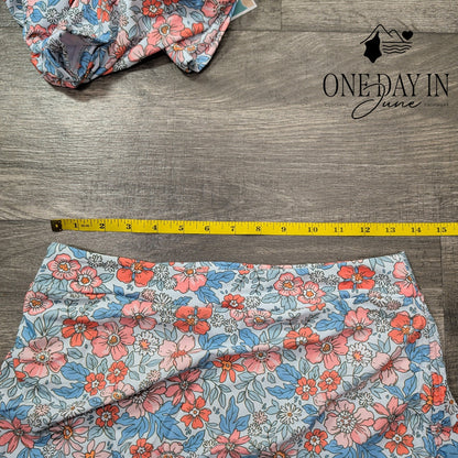 B2Prity Floral Skirted Tankini Swimsuit Size M
