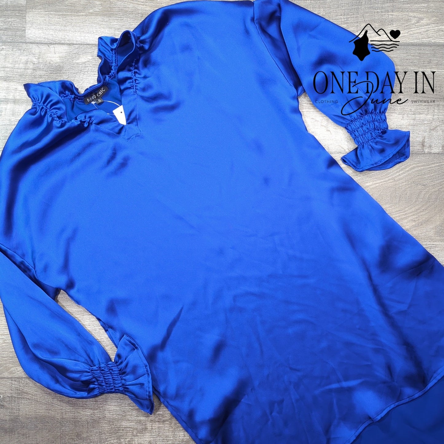 Boho Chic Long Sleeve Mini Shirt Dress Size S