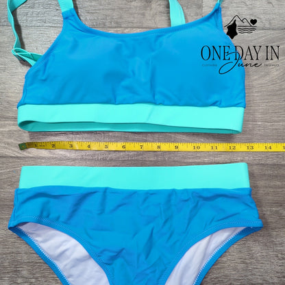 Adisputent Crop Bikini Swimsuit Size S