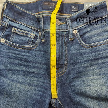Lucky Brand Ava Mid Rise Super Skinny Jeans Size 00