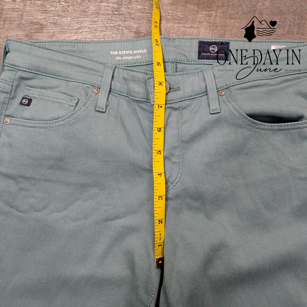 AG Adriano Goldschmied Stevie Ankle Jeans Skycycle Slim Straight NWT Size 6 (28)