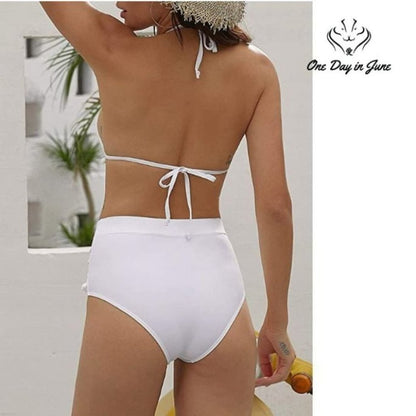 Bdcoco High Waist Tassel Bikini