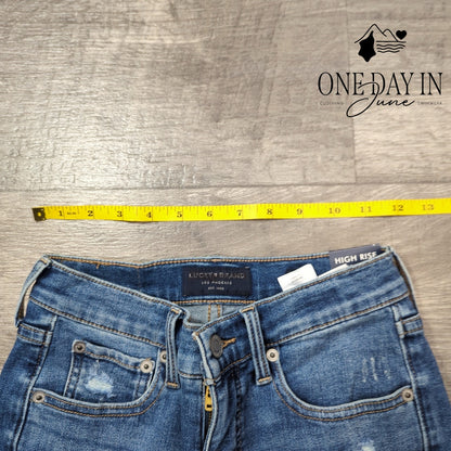 Lucky Brand Bridgette High Rise Skinny Jeans Size 0