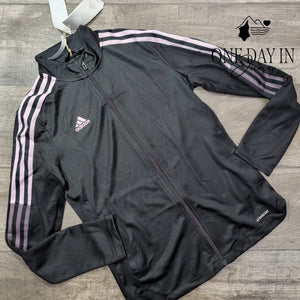 Adidas Tiro 21 Track Jacket Black Clear Pink NWT $50 Size S