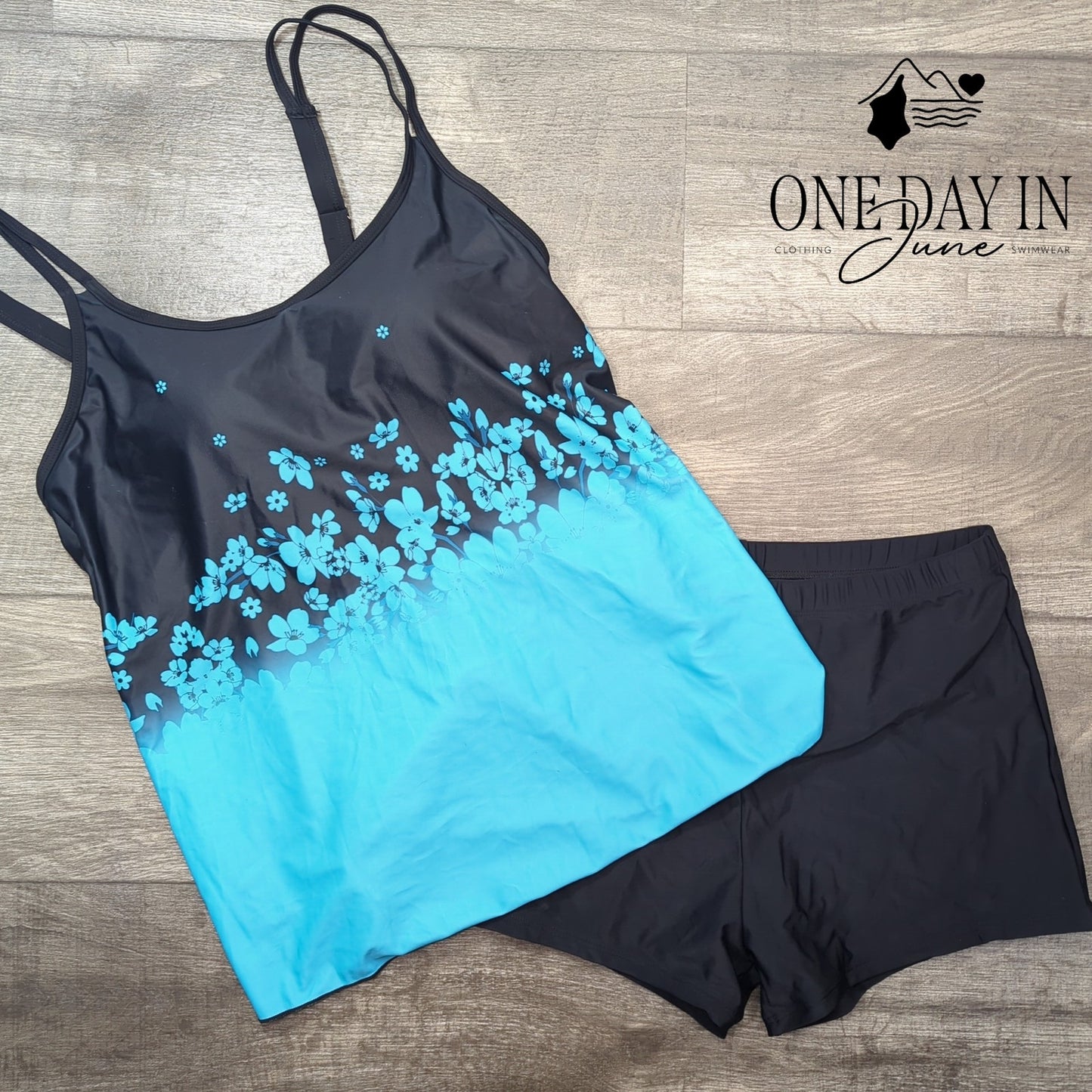 B2Prity Boyshort Tankini Swimsuit Size XL