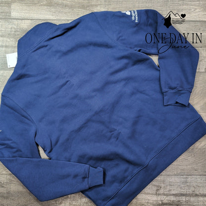 Nike Golf Half Zip Pullover Sweatshirt Navy Blue Mason Health NWT Size L
