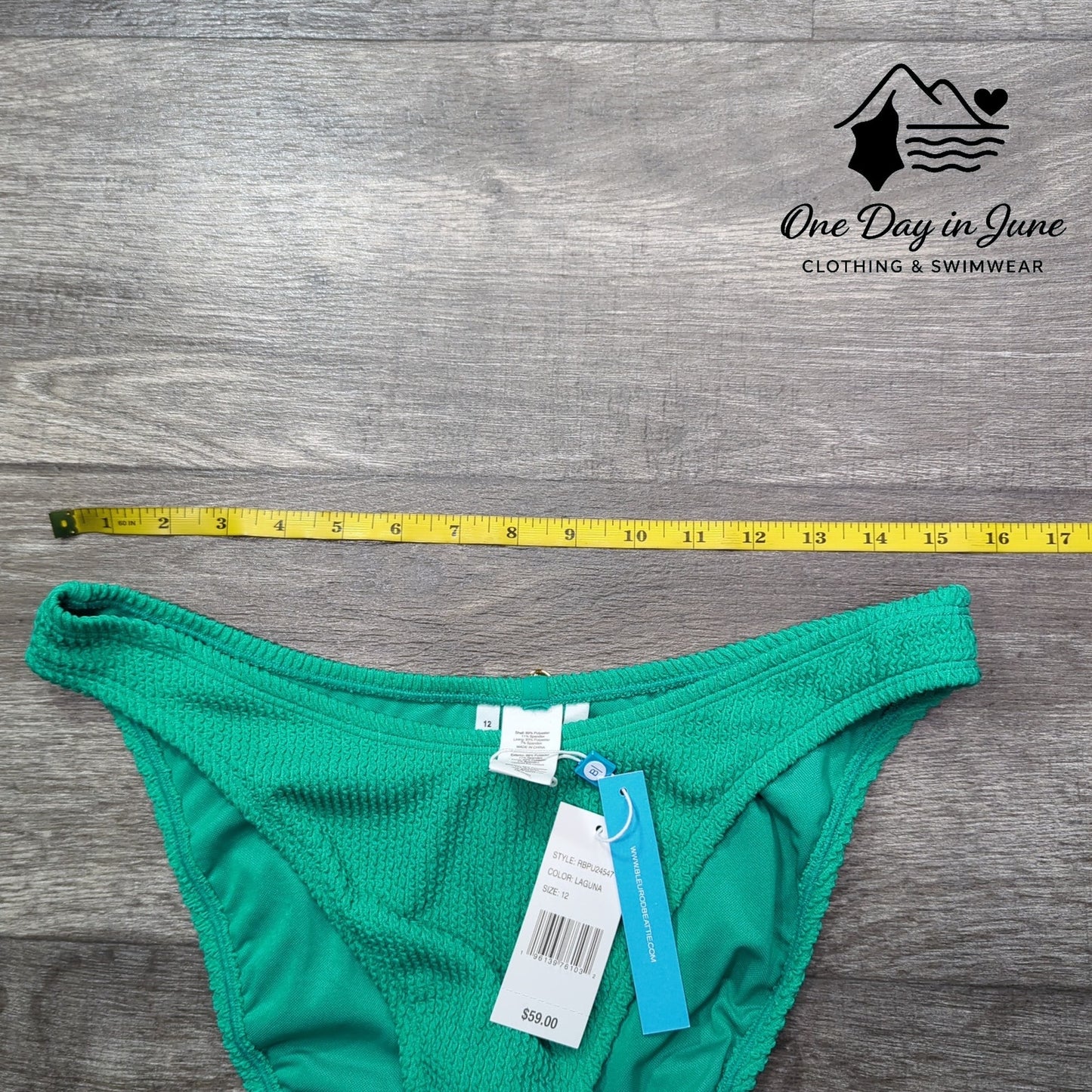 Bleu Rod Beattie Pucker Up Textured Bikini Bottom Size 12