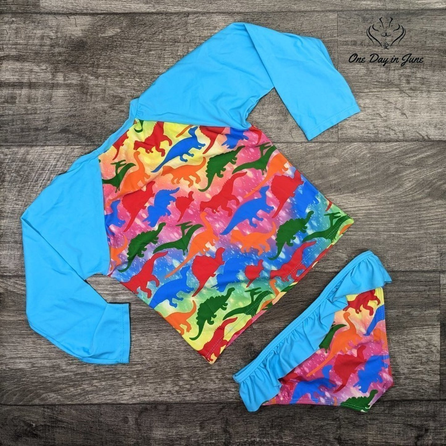 Unifaco SPF 50 Long Sleeve Rashguard Bikini Swimsuit Size XL