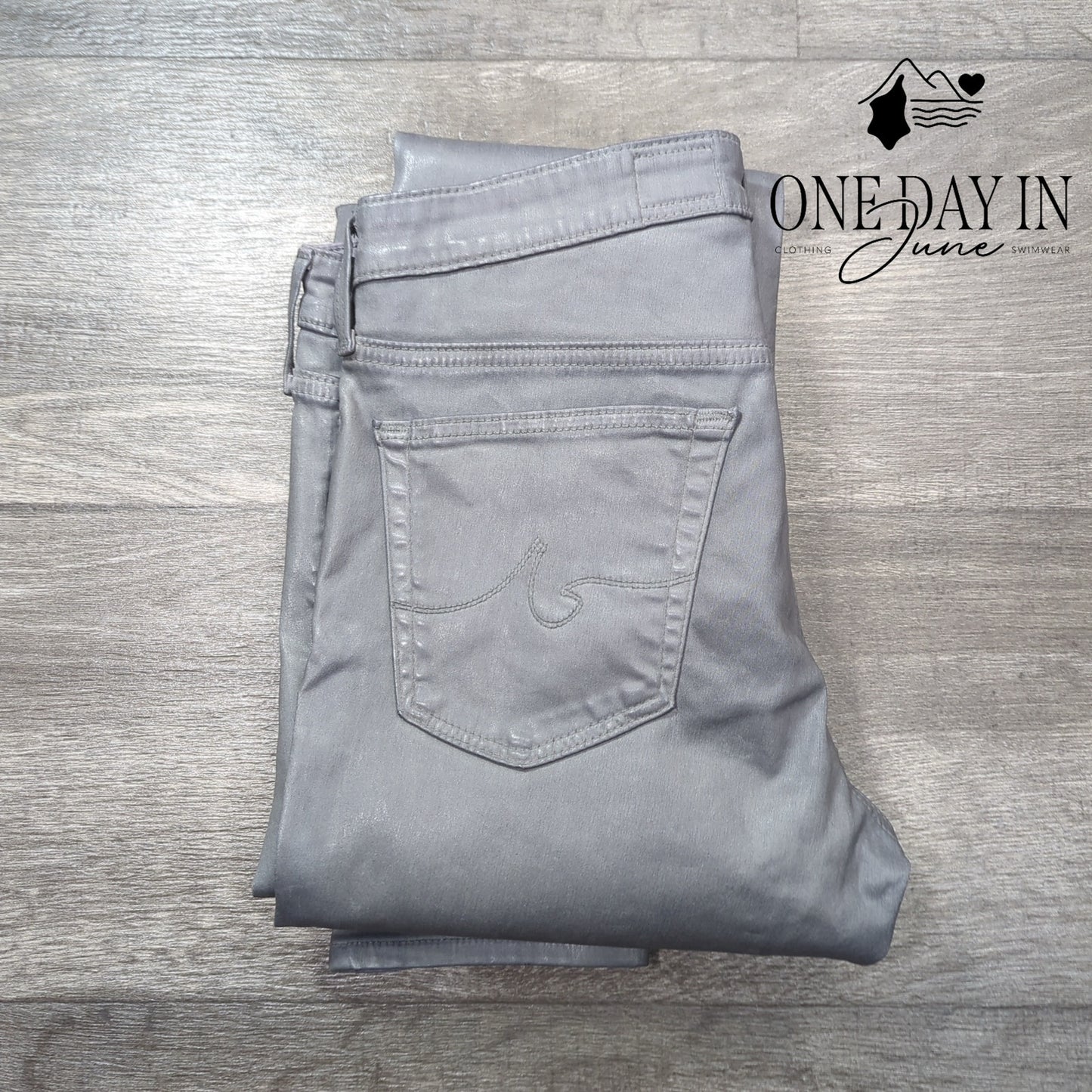 Adriano Goldschmied The Legging Ankle Faux Leather Super Skinny Jeans Size 27 (4