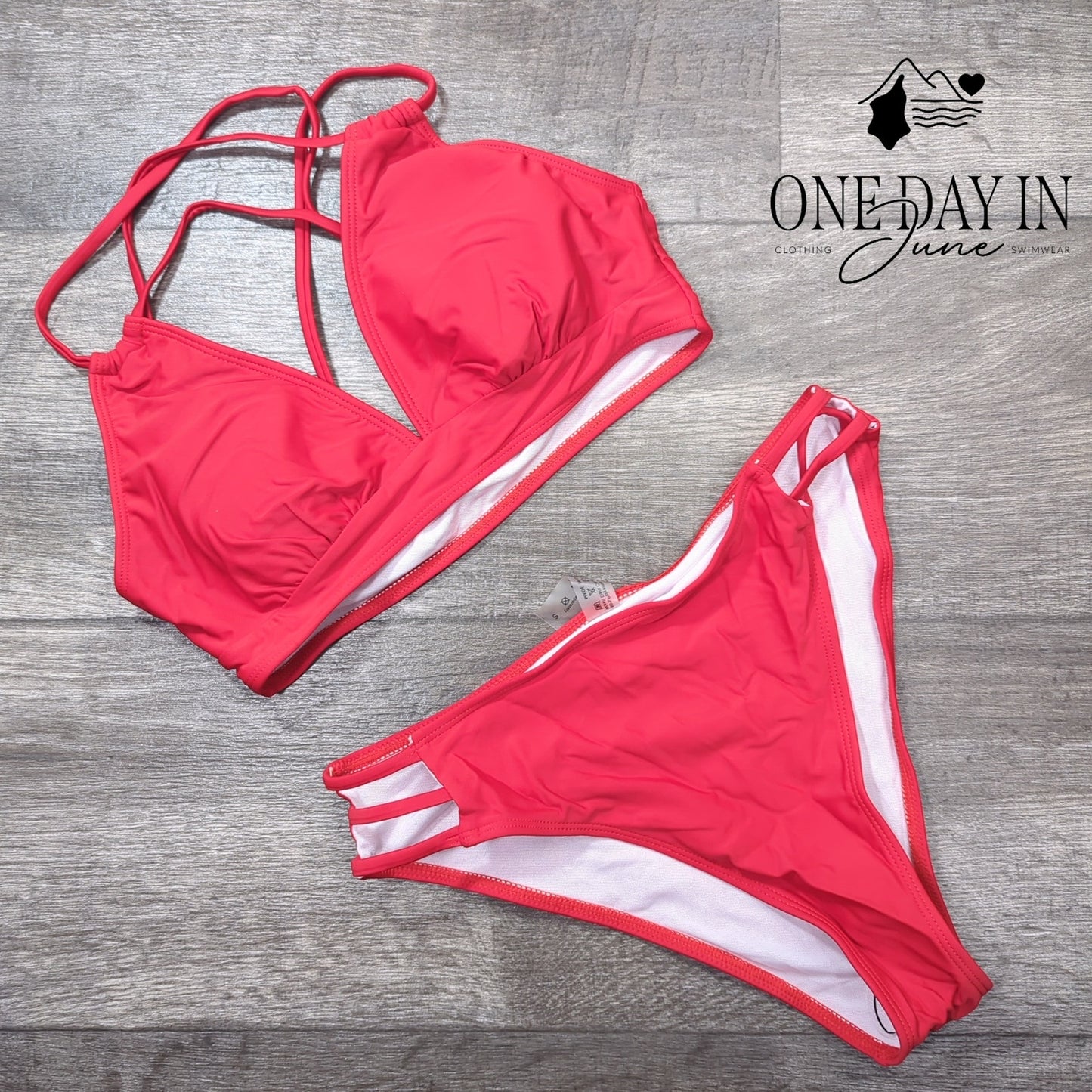 CharmLeaks Strappy Bikini Swimsuit Size S