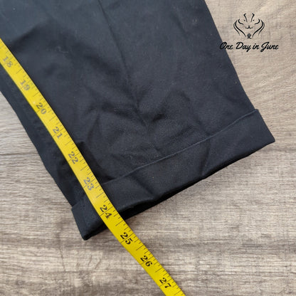 Gap Classic Twill Chino Pants Black Straight Leg Women's NWT Size 8