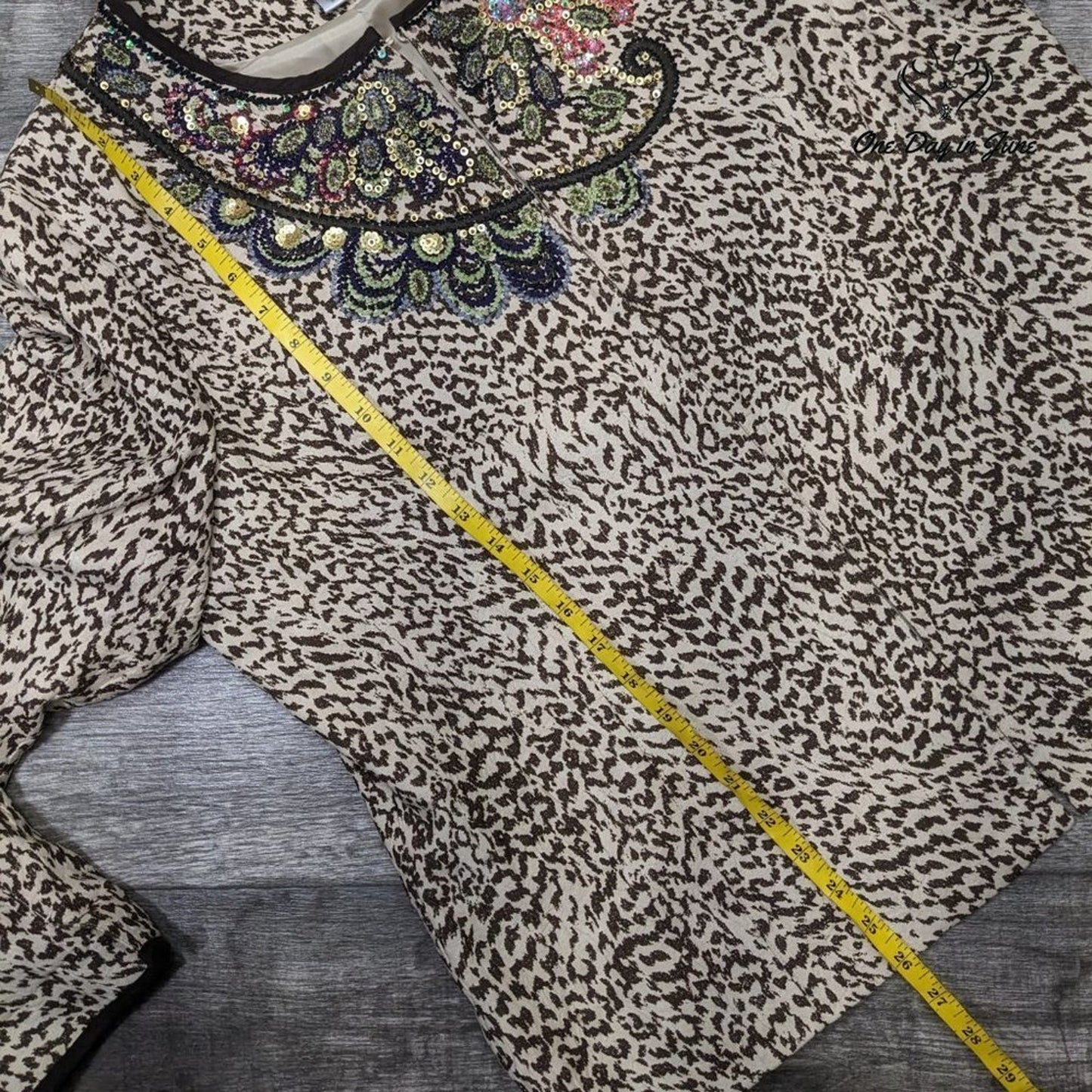 Chico's Sequin Hook and Loop Closure Jacket Size Chico's 3 (16)