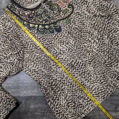 Chico's Sequin Hook and Loop Closure Jacket Size Chico's 3 (16)