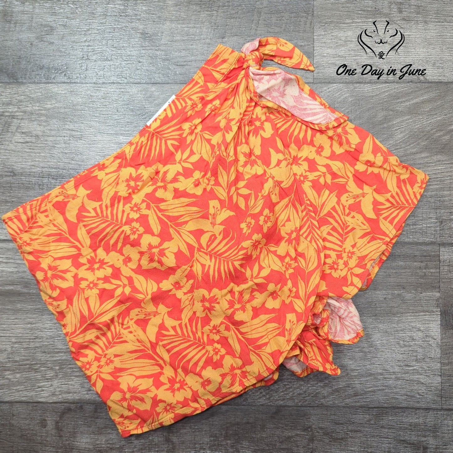 Arizona Jean Co. Juniors Tropical Wrap Skort Size L