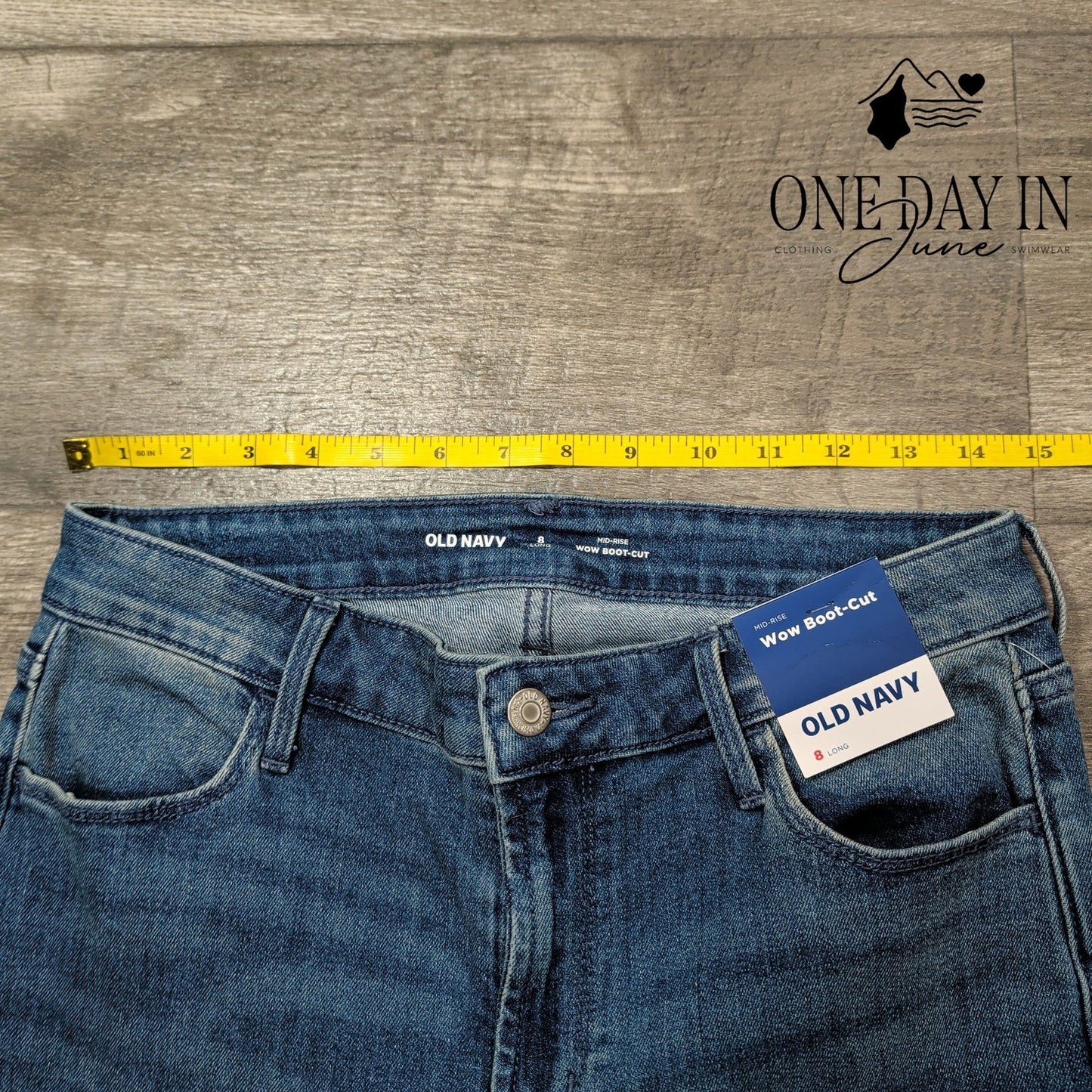 Old Navy Wow Boot Cut Jeans Size 8 Long