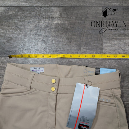 Ariat Olympia Pro Low Rise Breeches Tan Patch Equestrian Riding NWT Size 26L (2)