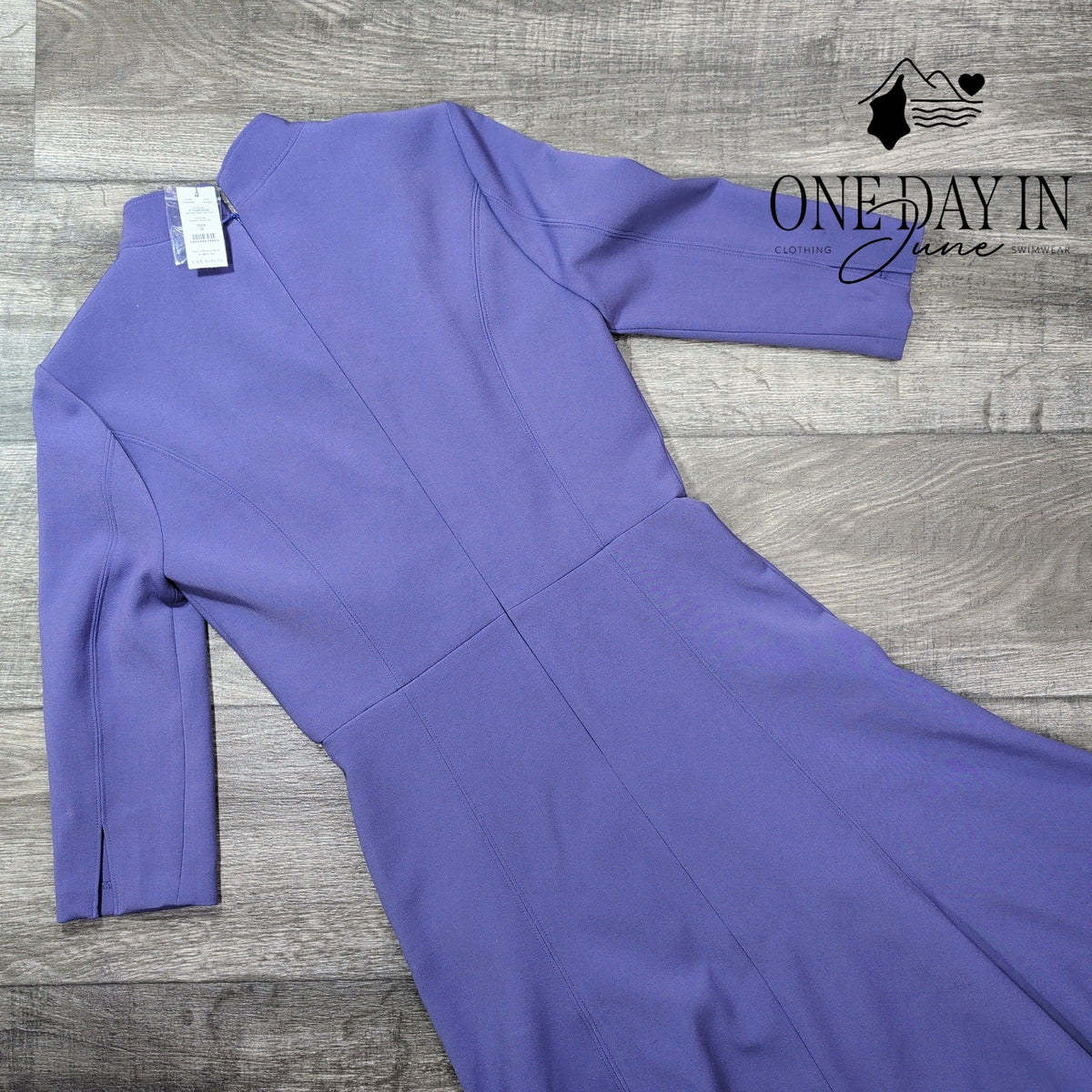 White House Black Market Keyhole Fit Flare Dress Purple Hyacinth NWT Size 0