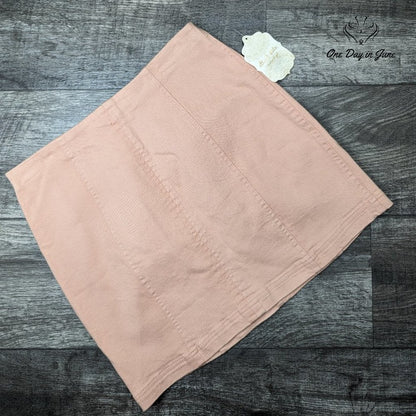 Altar'd State Mini Skirt Blush Pink Peach Paneled Back Zip NWT Size L
