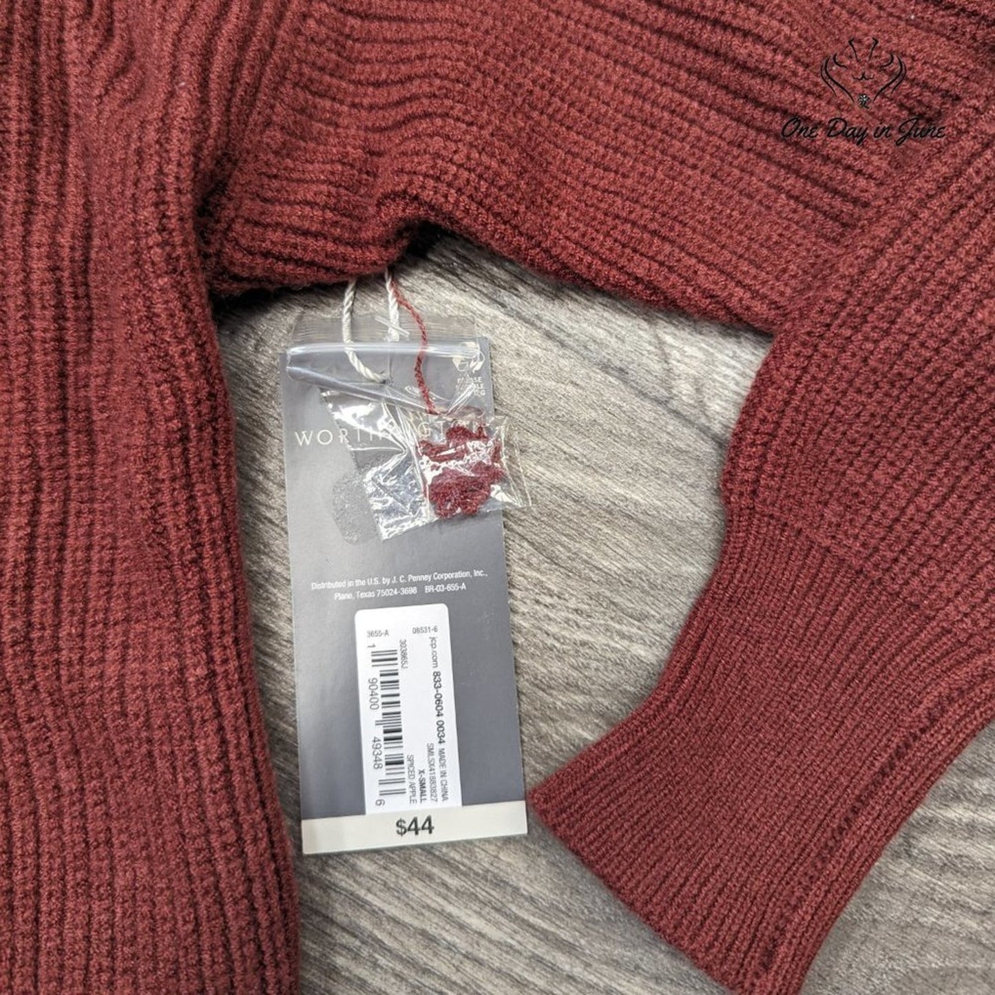 Worthington V Neck Knit Sweater Size XS