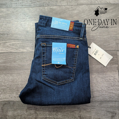 7 For All Mankind The Skinny Bair Super Skinny Jeans Dark Wash NWT Size 12 (31)