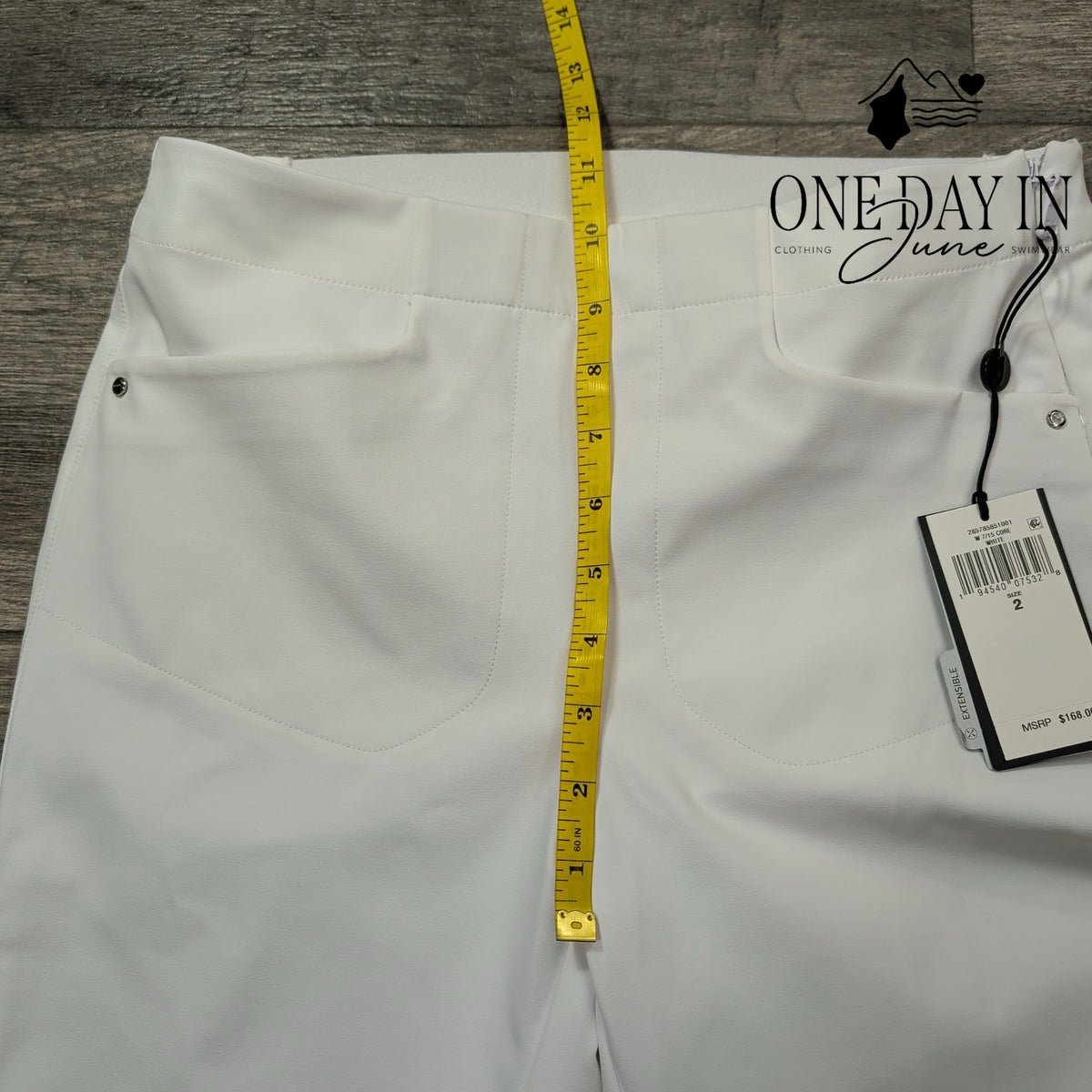 RLX Ralph Lauren Stretch Ankle Golf Pants White Side Zip NWT Size 2
