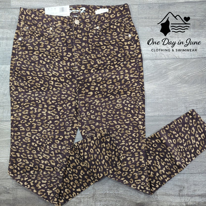 Seven7 Printed Corduroy High Rise Skinny Pants Size 8