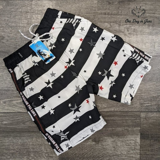 Tailor Pal Love Pocketed Board Shorts Swimsuit Size M