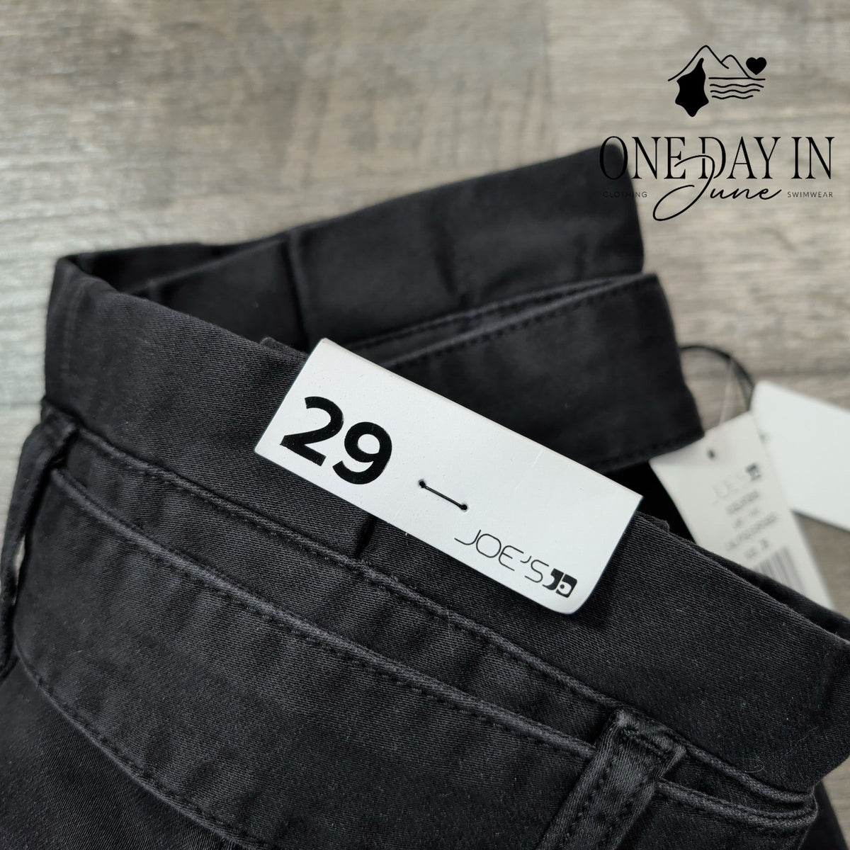 Joe's Jeans Calypso Exposed High Waist Belted Jeans Black NWT Size 8 (29)