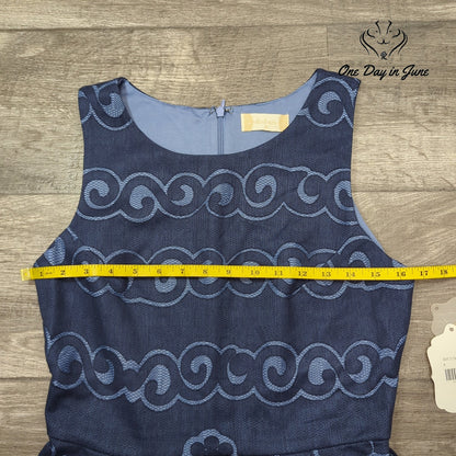 Altar'd State Fit & Flare Sleeveless Dress Navy Blue Floral NWT Size M