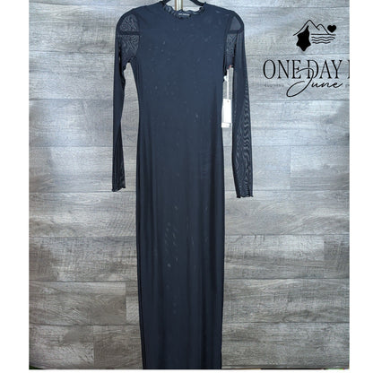 Good American Long Sleeve Bodycon Maxi Dress Size XS