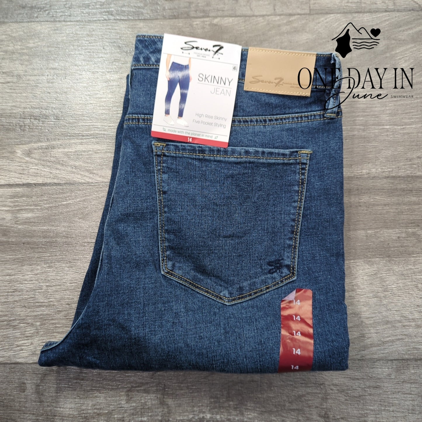 Seven7 High Rise Skinny Jeans Size 14