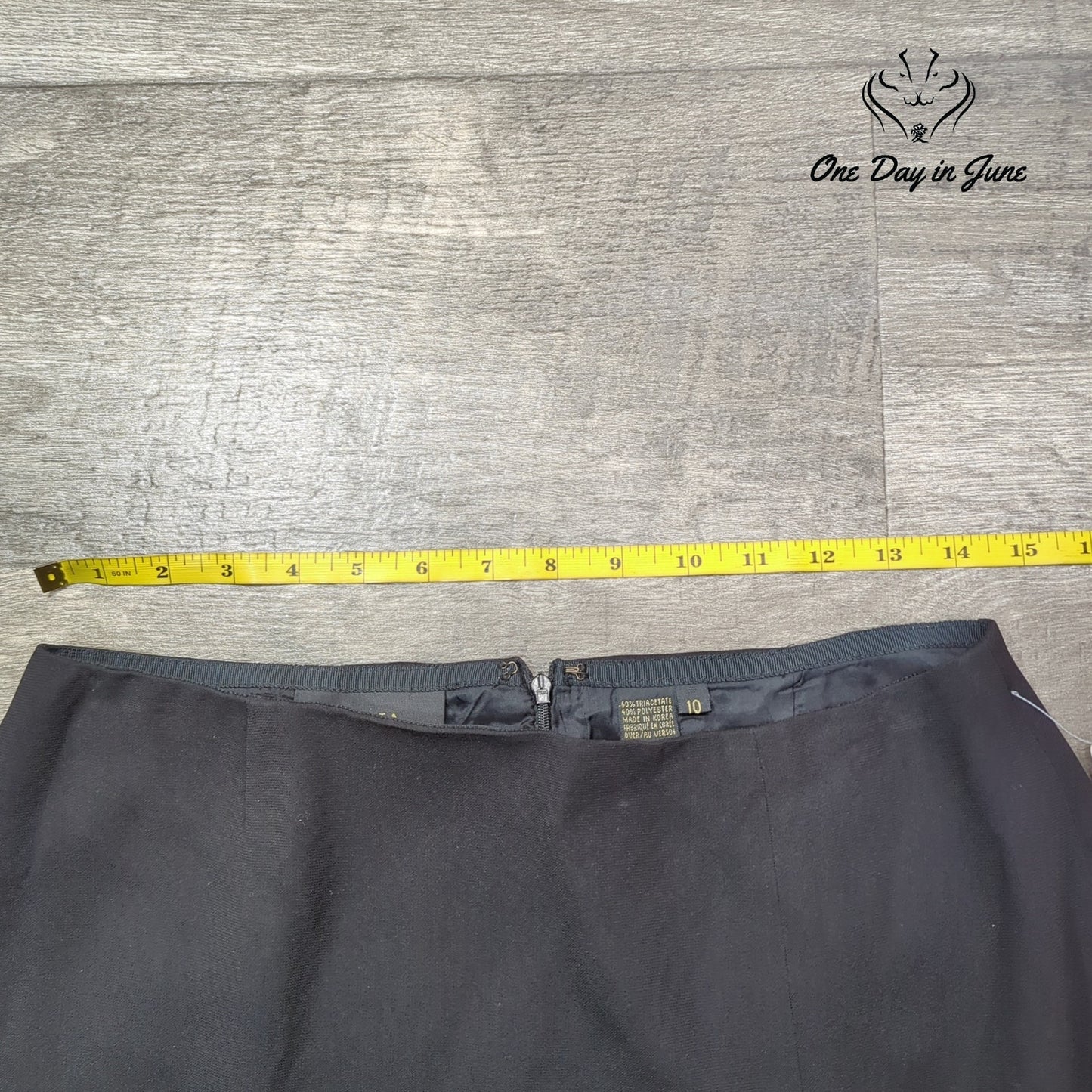 Dana Buchman Maxi Skirt Black Lined Back Slit Formal Career NWT Size 10