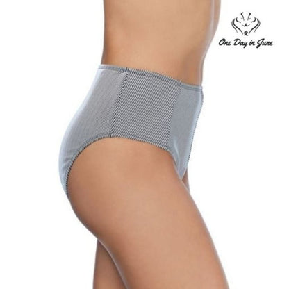 Ambrielle Textured High Waist Bikini Bottom Size L