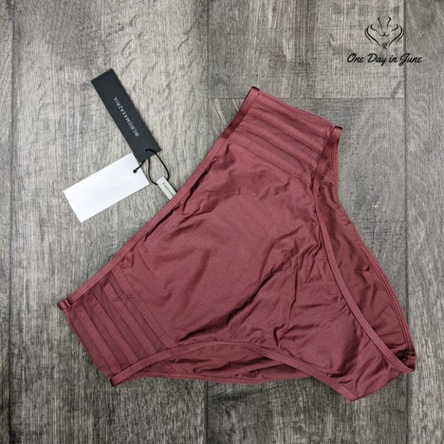 Bcbgmaxazria Behind The Seams High Waist Bikini Bottom Size 6