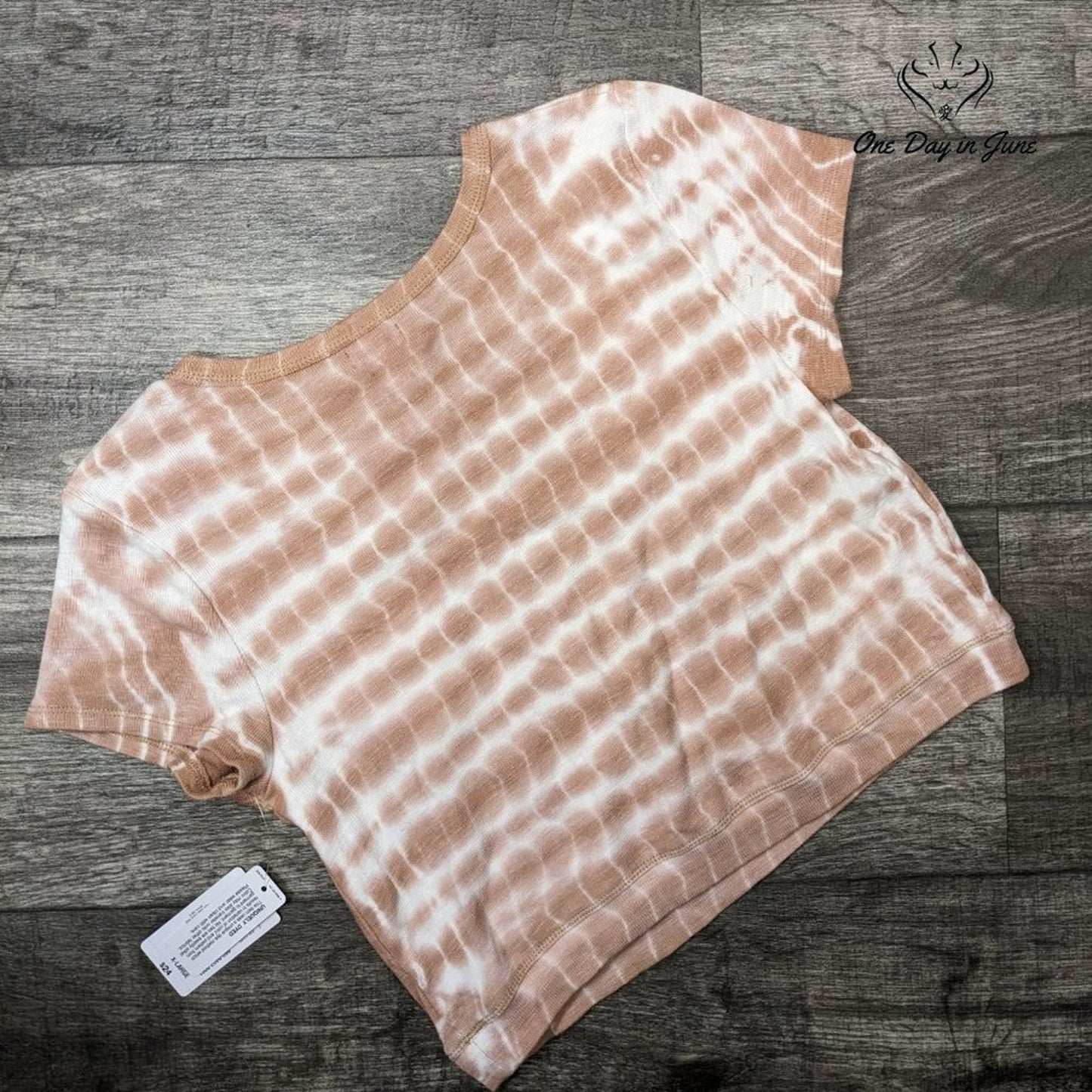 Flirtitude Ribbed Tie Dye Tee Shirt Size XL