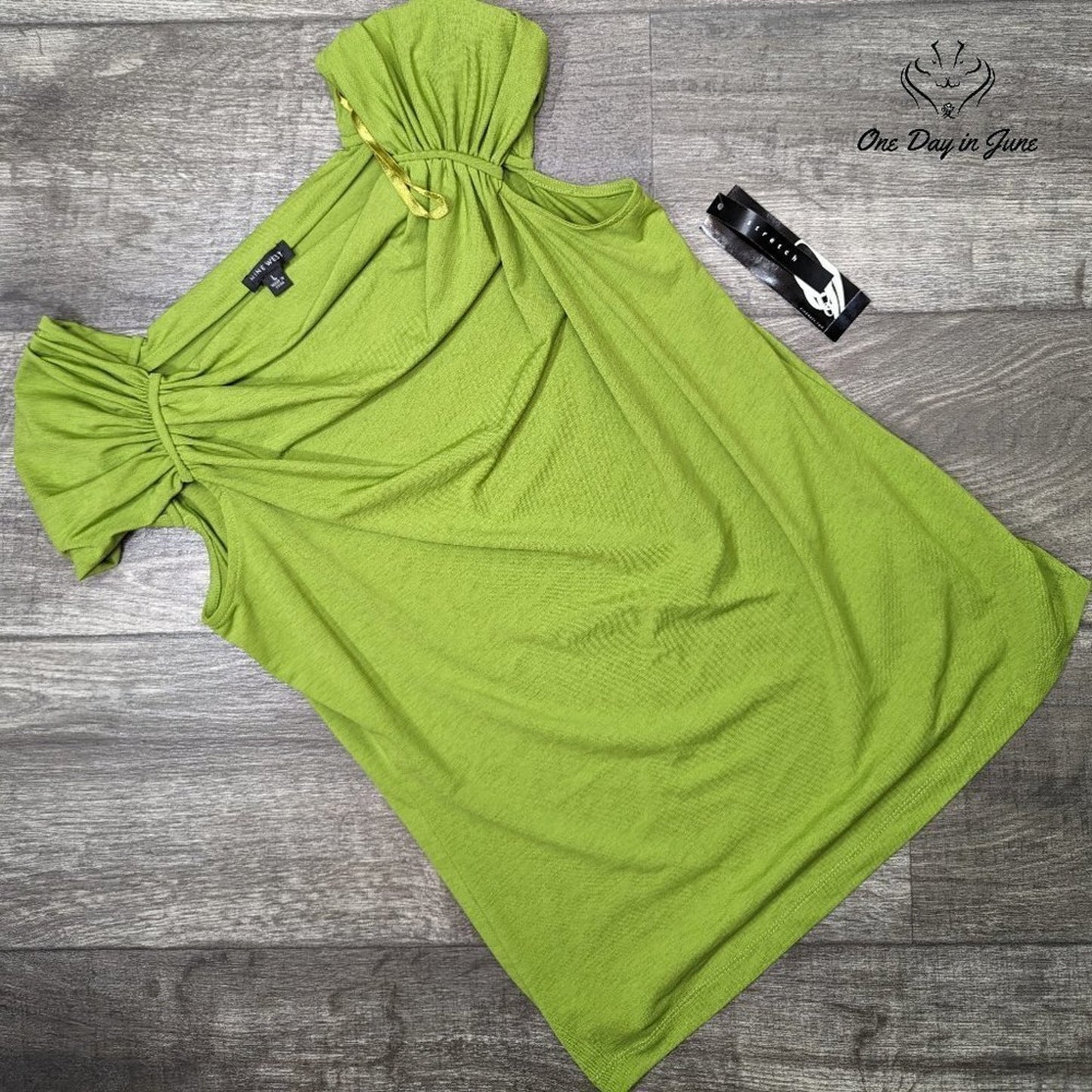 Nine West Cap Sleeve Top Size L