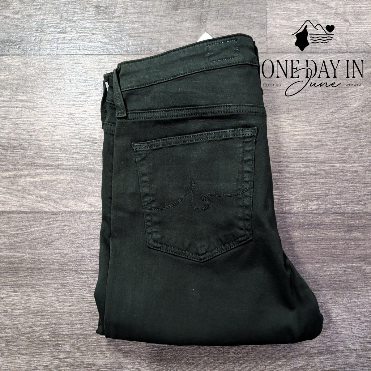 AG Adriano Goldschmied Farrah Skinny Ankle Jeans Green High Rise NWT Size 4 (27)