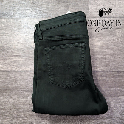 AG Adriano Goldschmied Farrah Skinny Ankle Jeans Green High Rise NWT Size 4 (27)