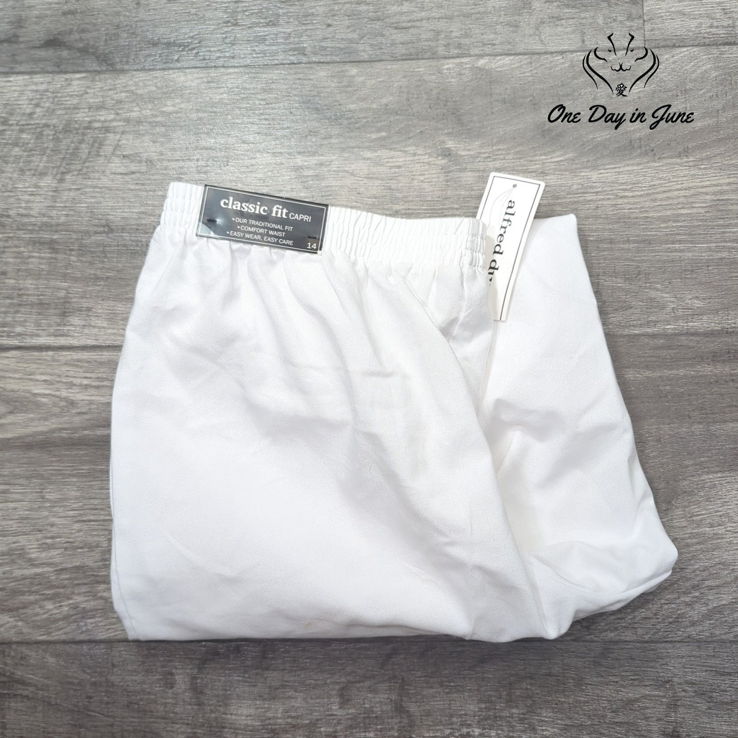 Alfred Dunner Turks & Caicos Capri Pants Size 14