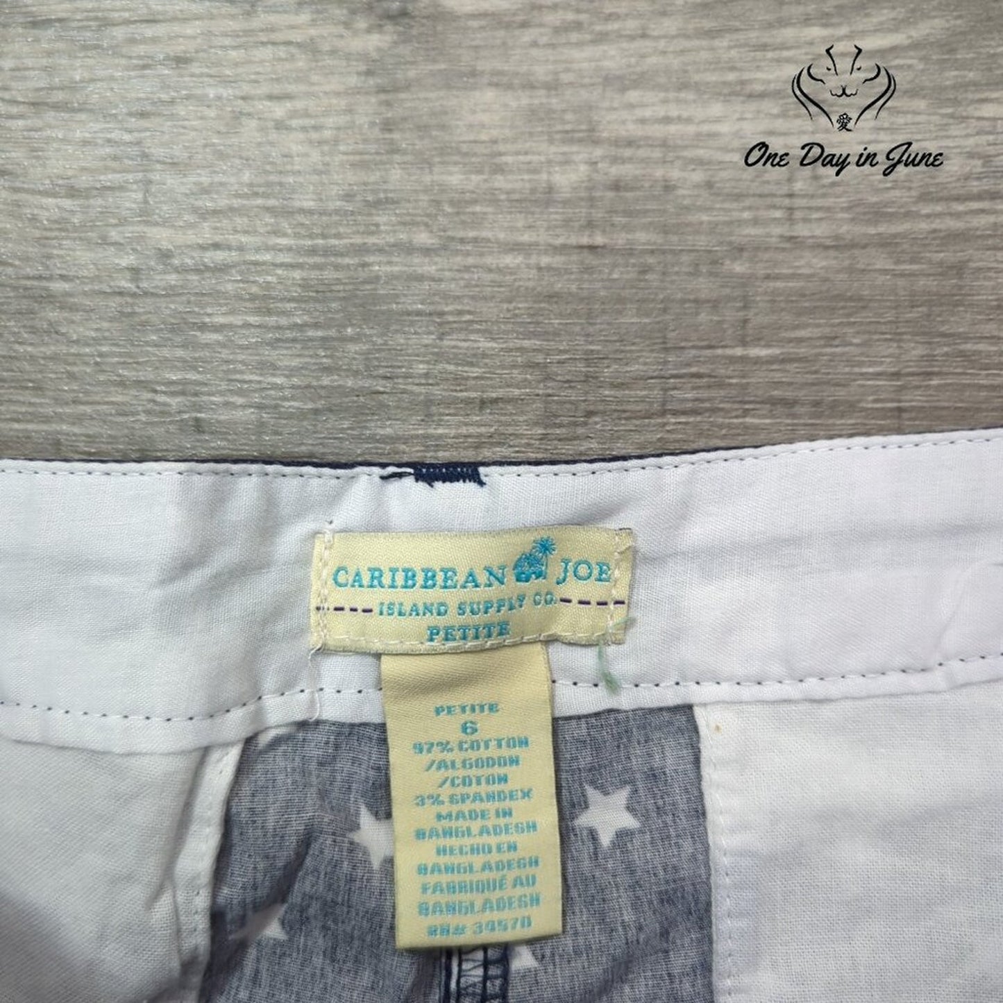 Caribbean Joe Chino Shorts Size 6